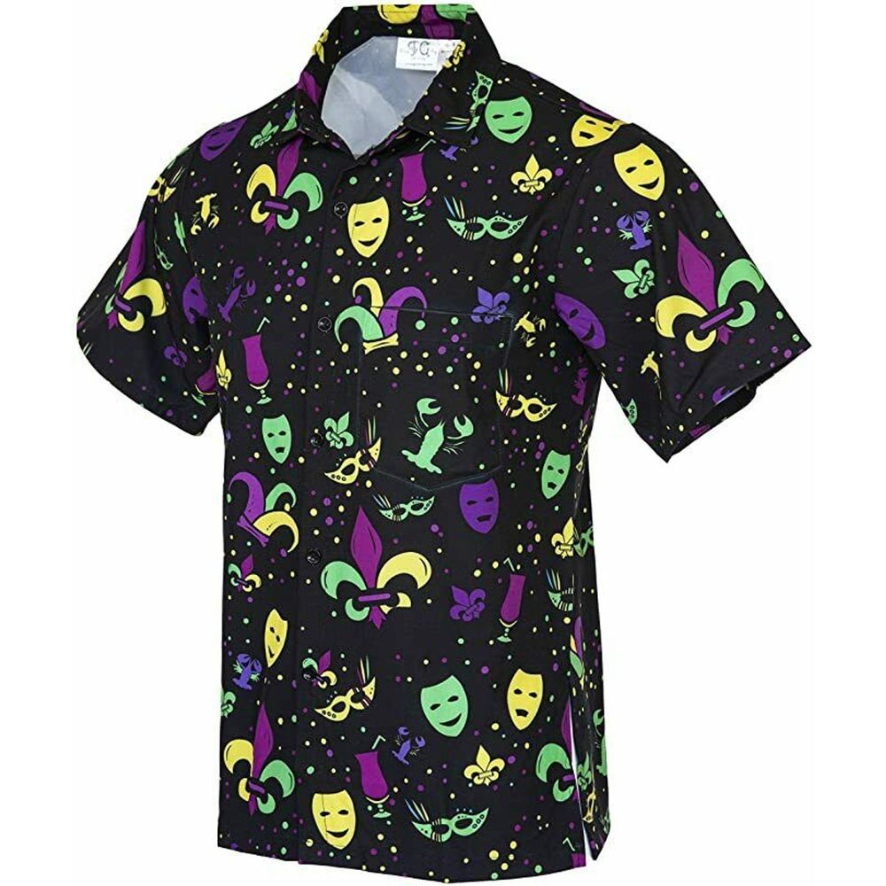 Funny Guy Mugs Seasonal Hawaiian Button Down Shirt